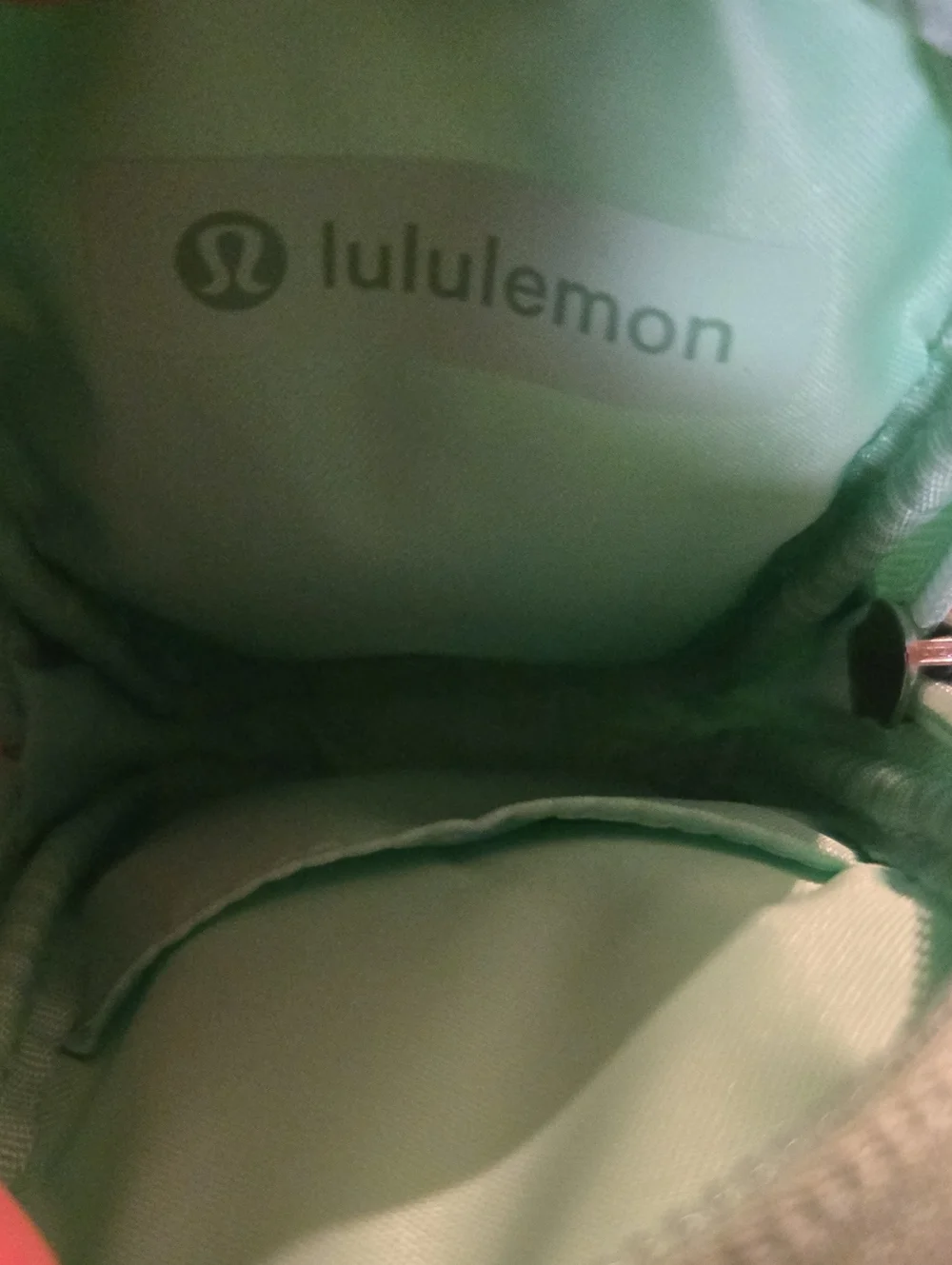 Lululemon Clippable Nano Pouch In Citrus Lime With Matching Wristlet Keychain